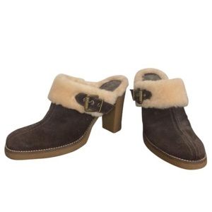 BCBGirls Brown Suède Mules